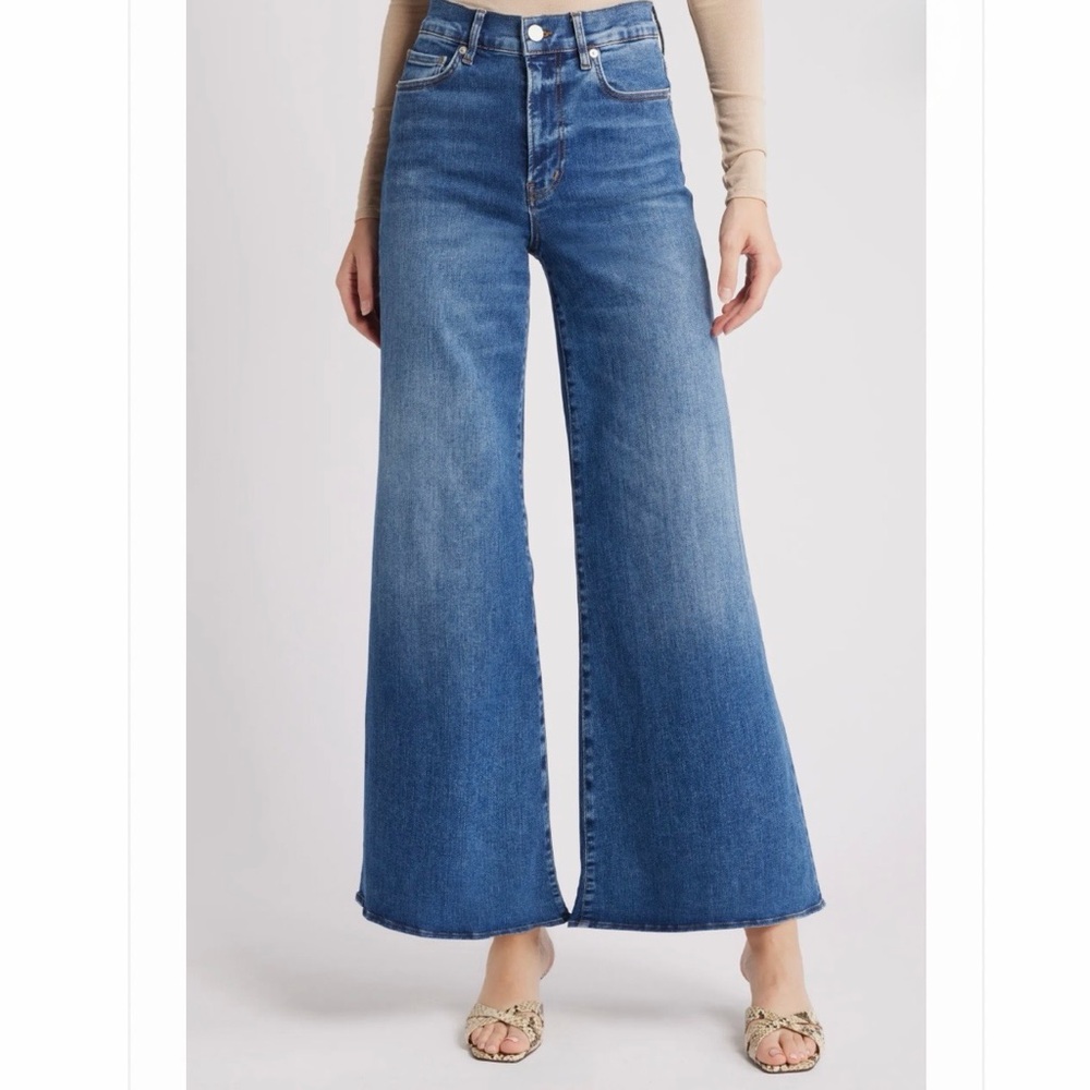 FRAME Le Palazzo Crop Wide Leg Jeans Size 27